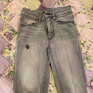 American Eagle grey skinny jeans
